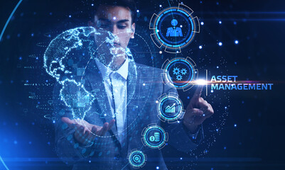 Asset management. Business, Technology, Internet and network concept.