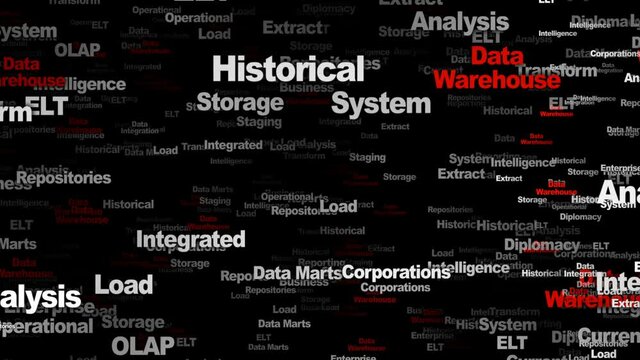 DATA WAREHOUSE Keywords Animation, Background, Loop, 4k
