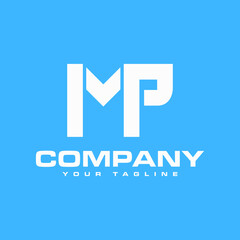 letter M and P for business logo, icon and ilustration