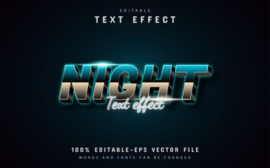 Night text, gradient style text effect