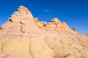 The beautiful landscape and rock formations of Coyote Buttes South in the Vermilion Cliffs National...