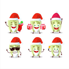 Santa Claus emoticons with chinese cabbage cartoon character