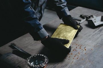 gold mining ingot yellow foundry metal manufacturing