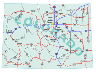 Colorado Interstate Map