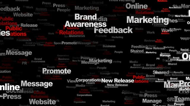 PUBLIC RELATIONS Keywords Animation, Background, Loop, 4k
