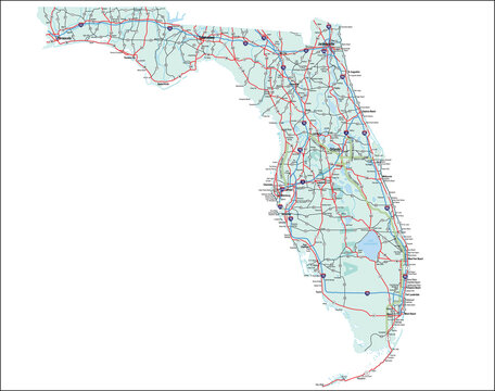 Florida Highway Map Images – Browse 2,069 Stock Photos, Vectors, and ...