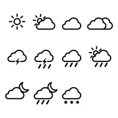 weather symbol icon vector
