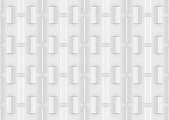 3d rendering. seamless modern white sqaure brick pattern wall design texture background.