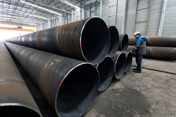 Spiral pipes. Spiral-welded pipe is produced from coils of steel that are unwound and flattened....