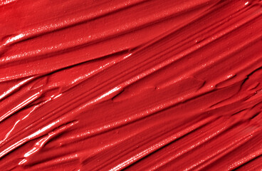 Cosmetic Background Texture of Liquid Lipstick