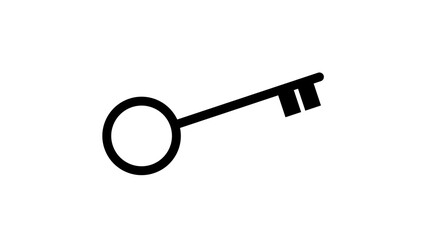 Key with function icon illustration 