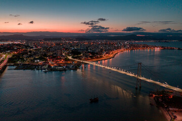 Obraz premium Florianópolis Drone Santa Catarina