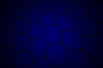 Honey or honeycomb in dark blue for technology background textured.