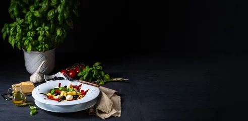 rustic tortellini pasta salad with mozzarella © Dar1930
