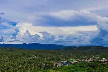 Aerial view of Legazpi city, Albay, Philippines