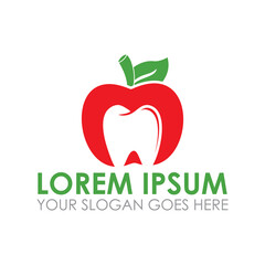 apple dent vector , natural logo