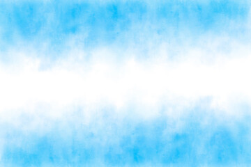 青の水彩グラデーション背景　