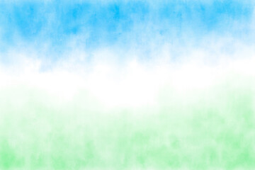 青と緑の水彩グラデーション背景