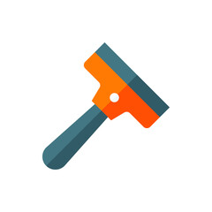 Window Cleaner, Squeegee Flat Icon Logo Illustration Vector Isolated. Labour Day, May Day, Industry, And Construction Icon-Set. Suitable for Web Design, Logo, App, and Upscale Your Business.