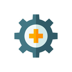 Safety First, Emergency, Flat Icon Logo Illustration Vector Isolated. Labour Day, May Day, Industry, And Construction Icon-Set. Suitable for Web Design, Logo, App, and Upscale Your Business.