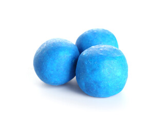 Chewing gums on white background