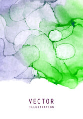 Obraz premium Alcohol ink vector texture. Fluid ink abstract background.