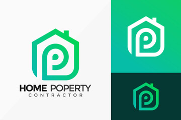 Home Poperty Logo Design. Modern Idea logos designs Vector illustration template