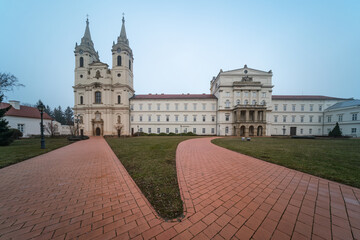 Fototapeta na wymiar Zirc Abbey situated in Zirc Hungary