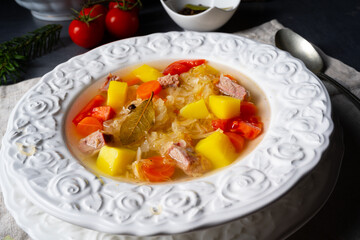 kapusniak delicious polish sauerkraut soup
