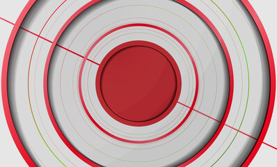 Abstract circle technology banner background, Digital innovation concept for your technology design. vector banner.