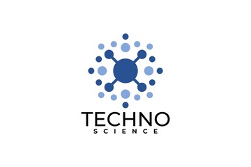technology logo vector. science symbol.