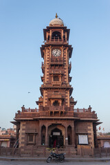 Clock tower or Ghanta Ghar at Sardar Market , Jodhpur, Rajasthan, India. Built by Maharaja Sardar...