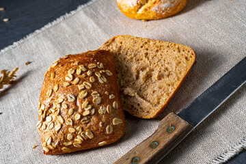 Delicious and crispy breakfast rolls