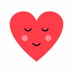Red heart with a smile