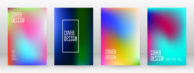 Pastel Soft. Rainbow Gradient Set Color Background