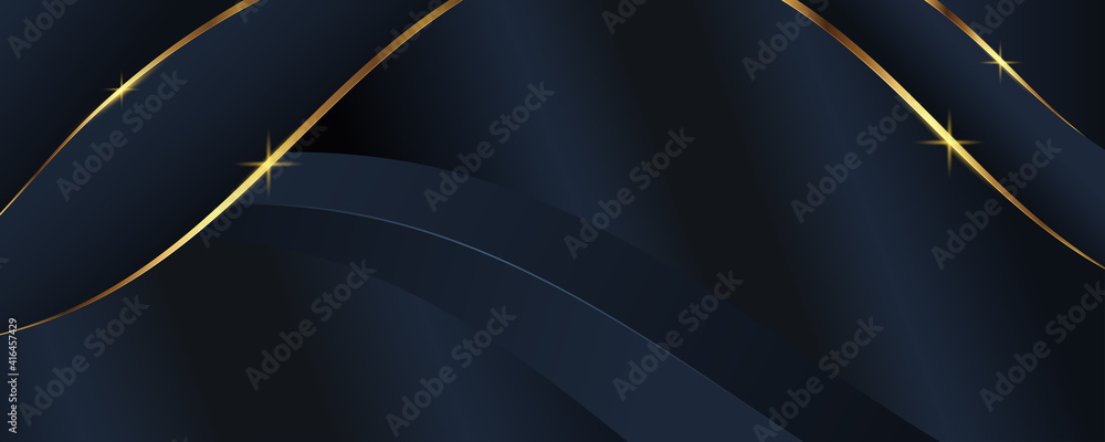 Poster modern luxury background carbon 3d vip vector overlap layer on dark navy and shadow black space with