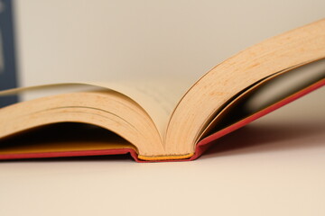 open book on pile of book background shcool study book