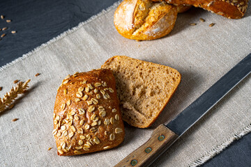 Delicious and crispy breakfast rolls