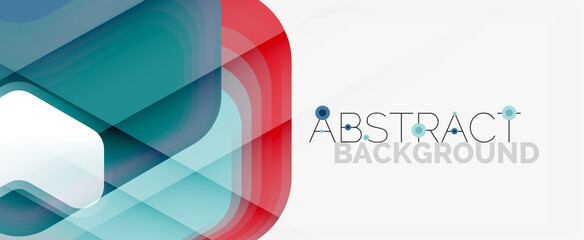 Obraz premium Vector 3d arrow geometric composition, abstract background for business or technology presentation, internet poster or web brochure cover, wallpaper