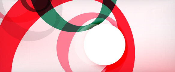 Ring geometric shapes, o letter repetition wallpaper. Abstract background for business or technology presentations, internet posters or web brochure covers