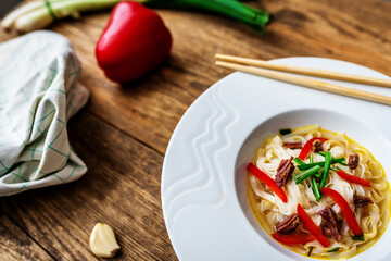 Vietnamese soup pho bo