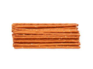 Pretzel sticks isolated on white

