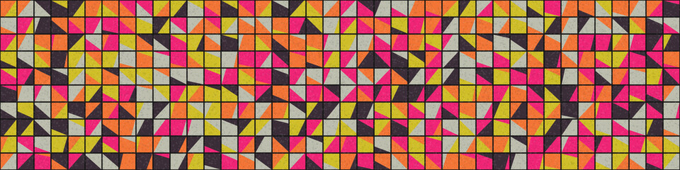 Abstract Geometric Pattern generative computational art illustration