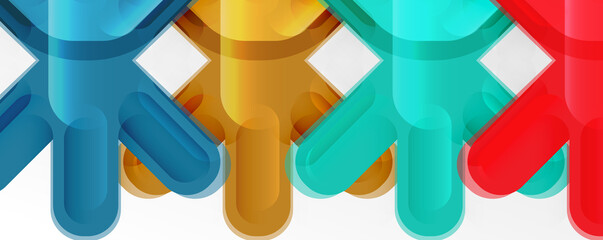 Abstract glossy crosses background for business or technology presentations, internet posters or web brochure covers