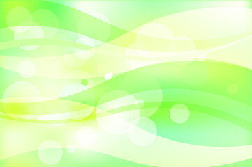 Obraz premium 緑のぼやけた波のライン背景