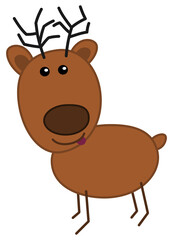 a smiling Christmas sleigh queen with small cartoon paws on her profile