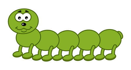 a cute little green centipede coming out of the garden