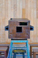 retro motion picture box