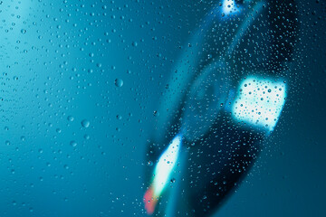 CD, Hintergrund für Bildschirm, Textur, Blau. Lichtblicke und Reflektionen