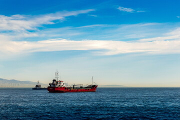Obraz premium Ships in the Marmora sea